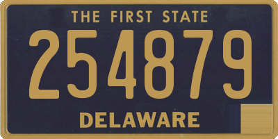 DE license plate 254879