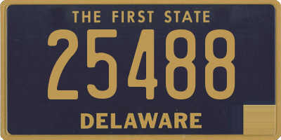 DE license plate 25488