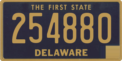 DE license plate 254880