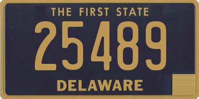 DE license plate 25489