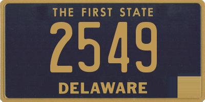 DE license plate 2549
