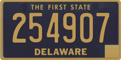 DE license plate 254907