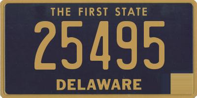 DE license plate 25495