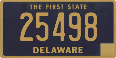 DE license plate 25498