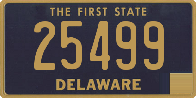 DE license plate 25499