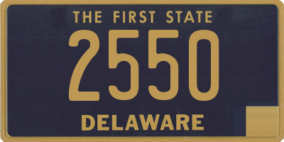 DE license plate 2550