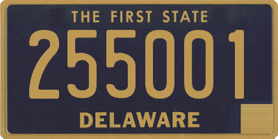 DE license plate 255001