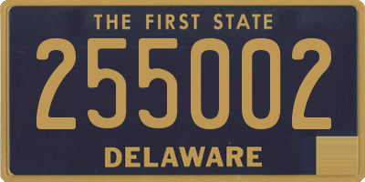 DE license plate 255002