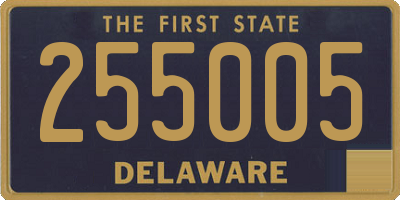 DE license plate 255005