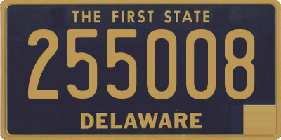 DE license plate 255008
