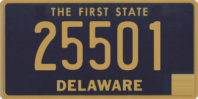 DE license plate 25501