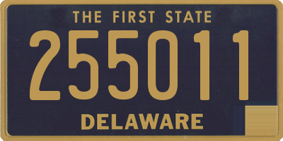 DE license plate 255011