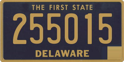 DE license plate 255015