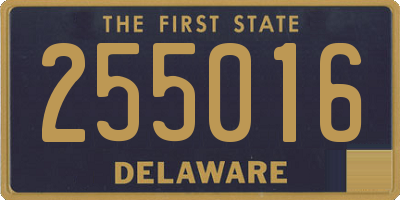 DE license plate 255016