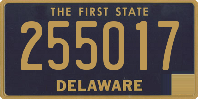 DE license plate 255017