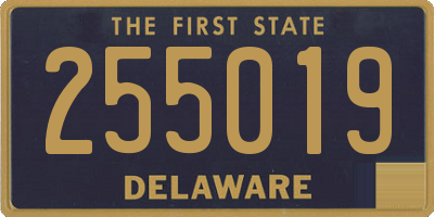 DE license plate 255019