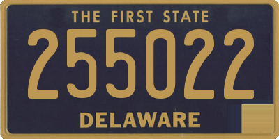 DE license plate 255022