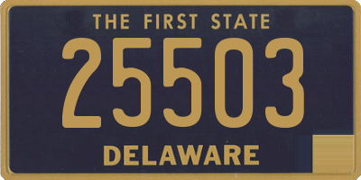 DE license plate 25503