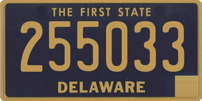 DE license plate 255033