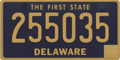 DE license plate 255035