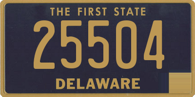 DE license plate 25504