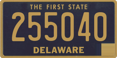 DE license plate 255040