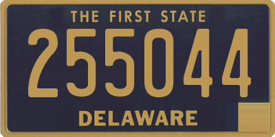 DE license plate 255044