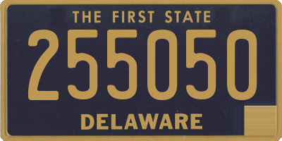 DE license plate 255050