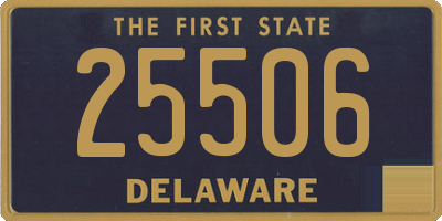 DE license plate 25506