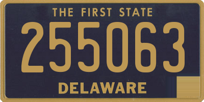 DE license plate 255063