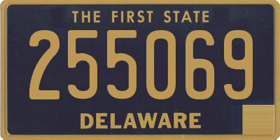 DE license plate 255069