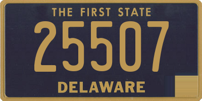 DE license plate 25507