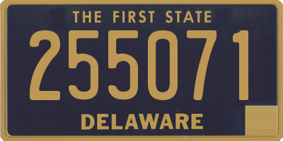 DE license plate 255071