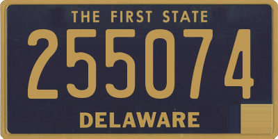 DE license plate 255074
