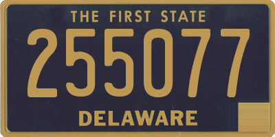 DE license plate 255077