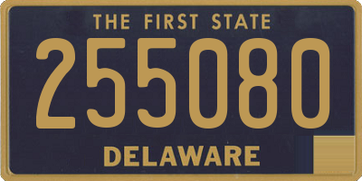 DE license plate 255080