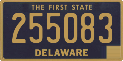 DE license plate 255083