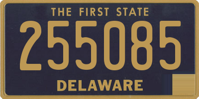 DE license plate 255085