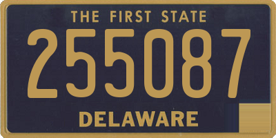 DE license plate 255087