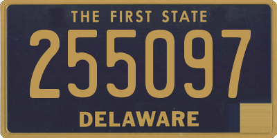 DE license plate 255097