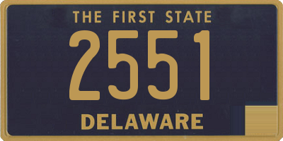 DE license plate 2551