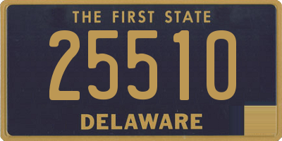 DE license plate 25510