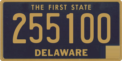 DE license plate 255100