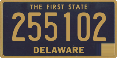DE license plate 255102