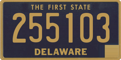 DE license plate 255103