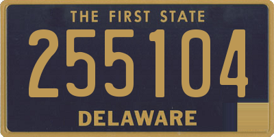 DE license plate 255104