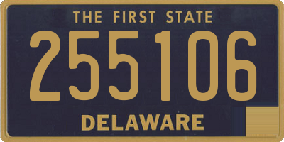 DE license plate 255106