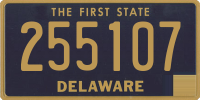 DE license plate 255107