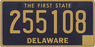 DE license plate 255108
