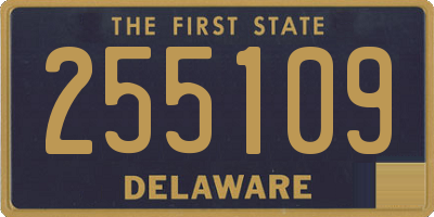 DE license plate 255109